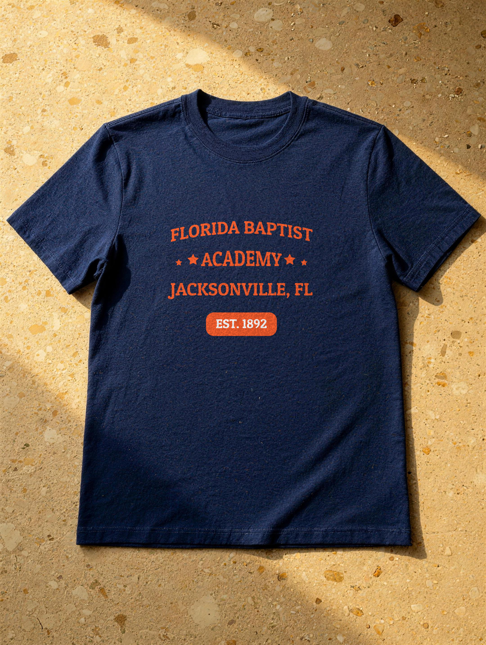 Unisex T-Shirt - Orange Print — front view
