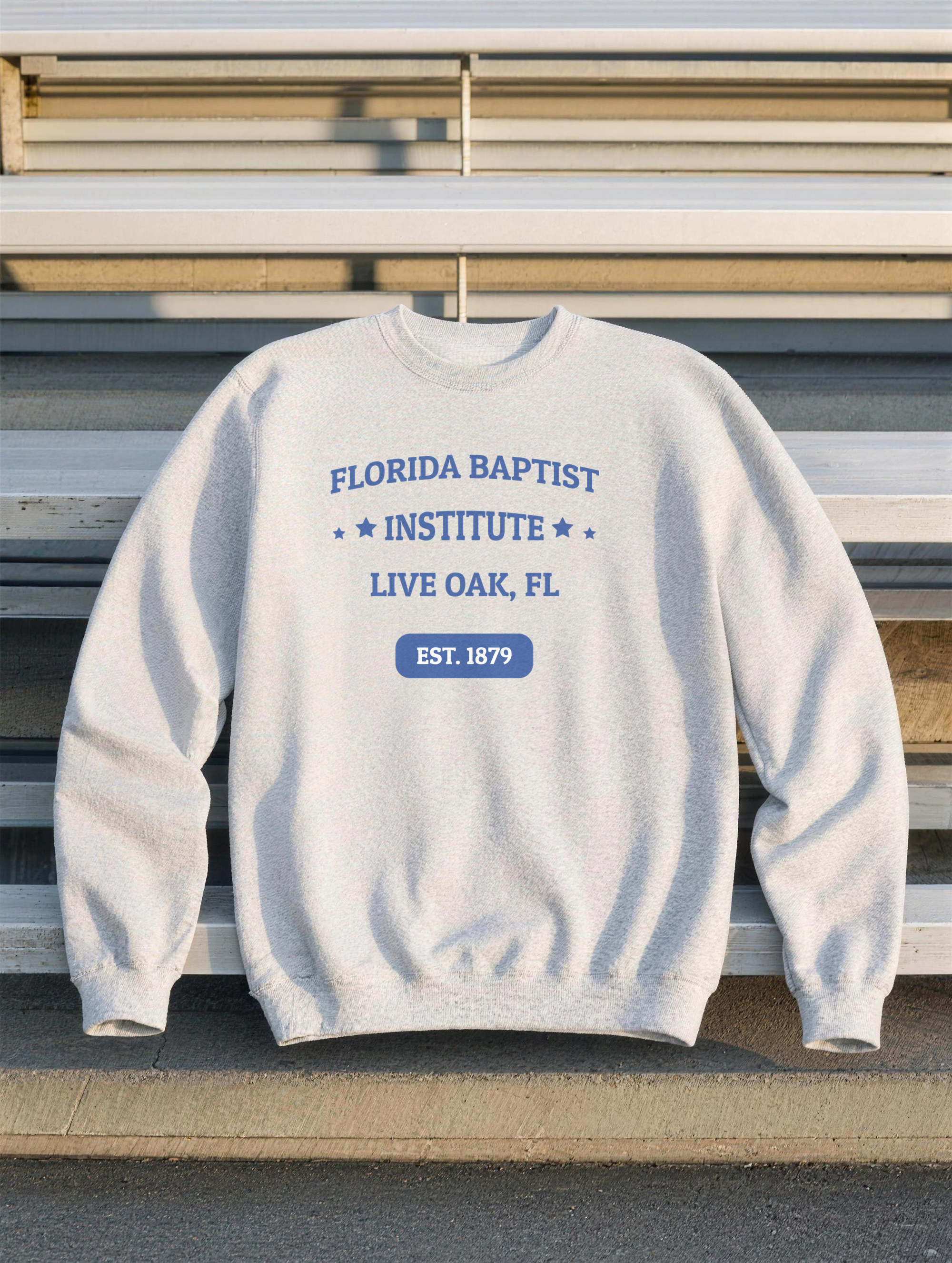 Premium Sweatshirt - Royal Blue Print — front view