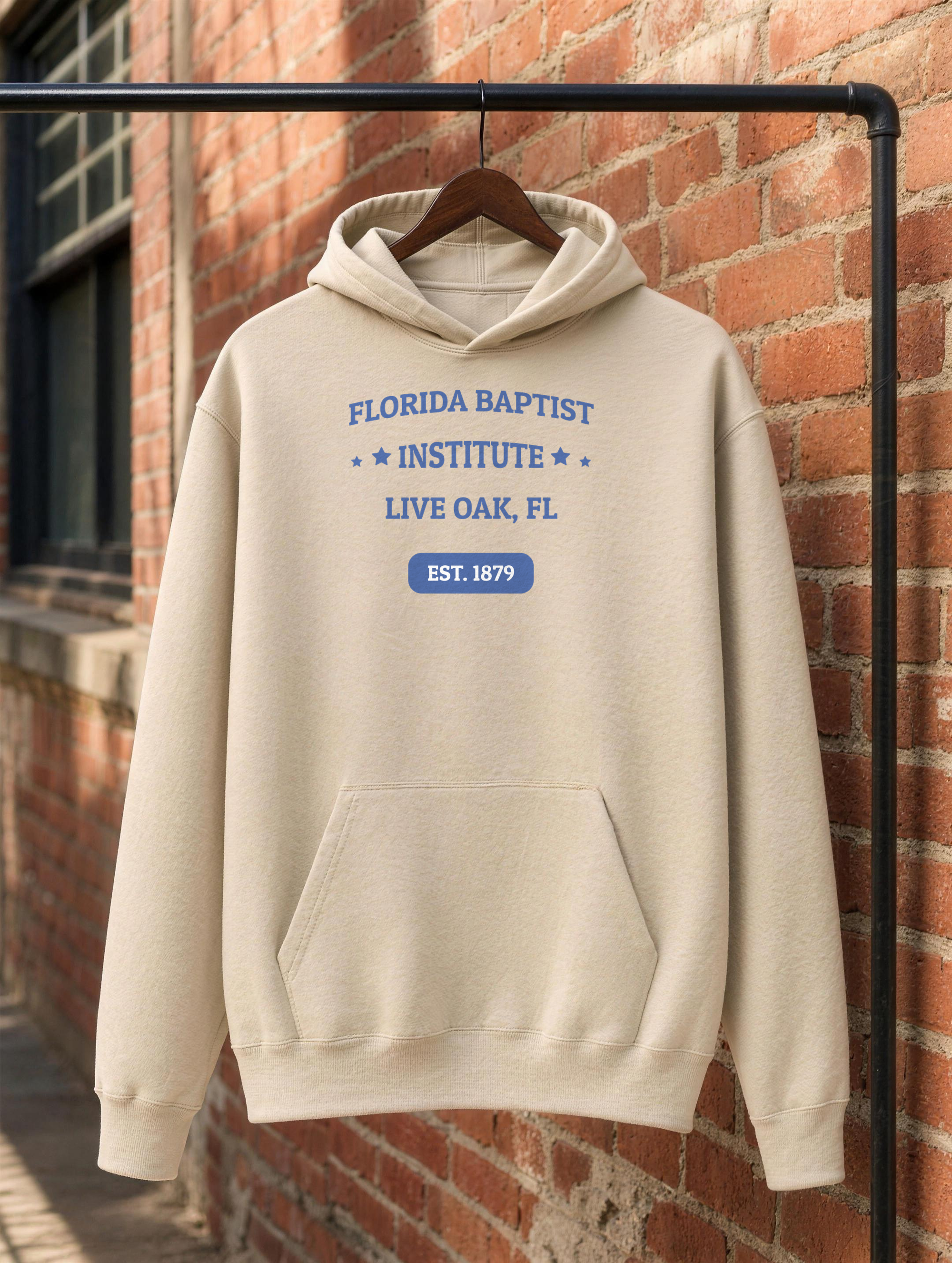 Unisex Hoodie - Royal Blue Print — front view