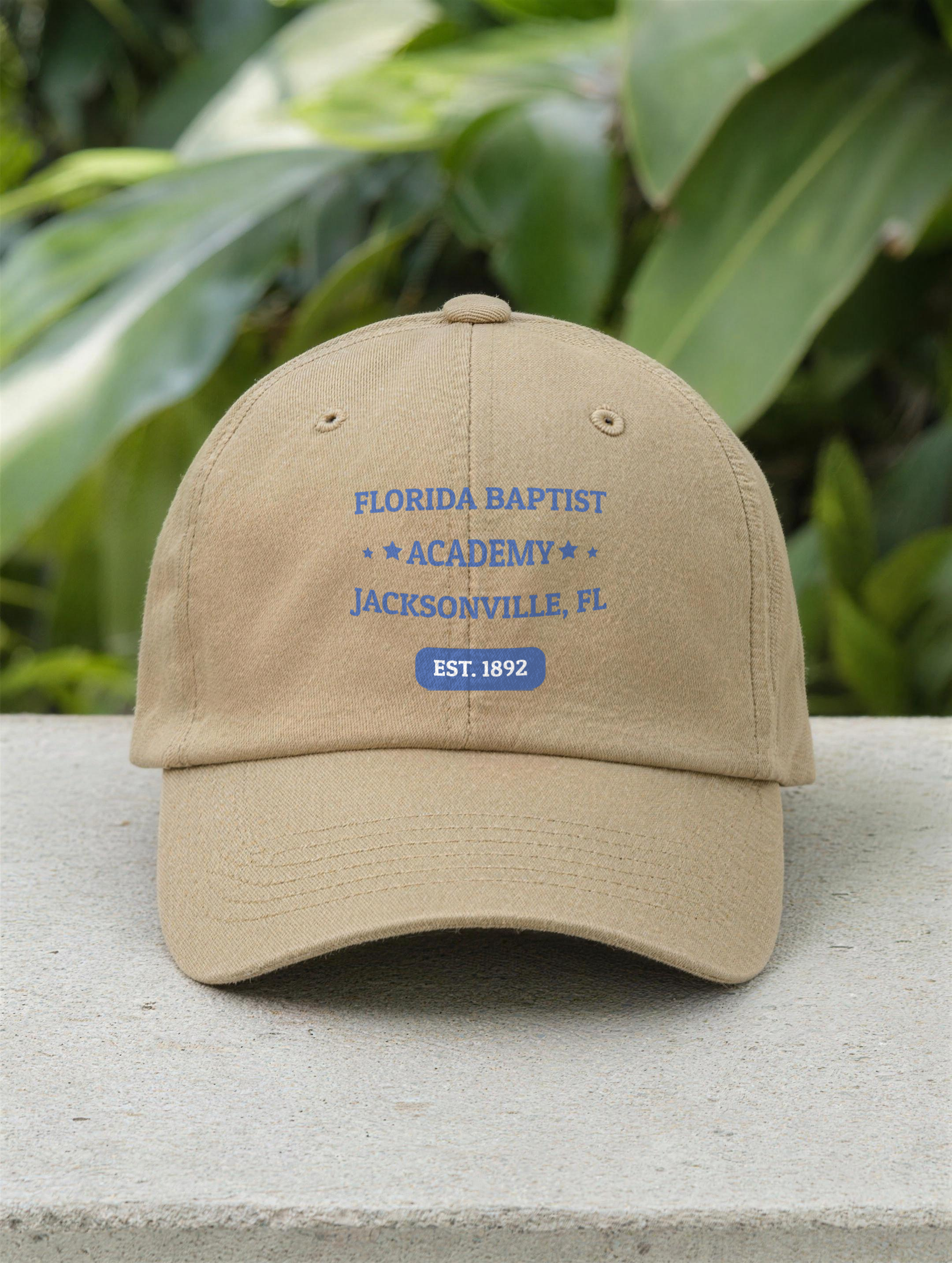 Dad Hat - Royal Blue Embroidery — front view
