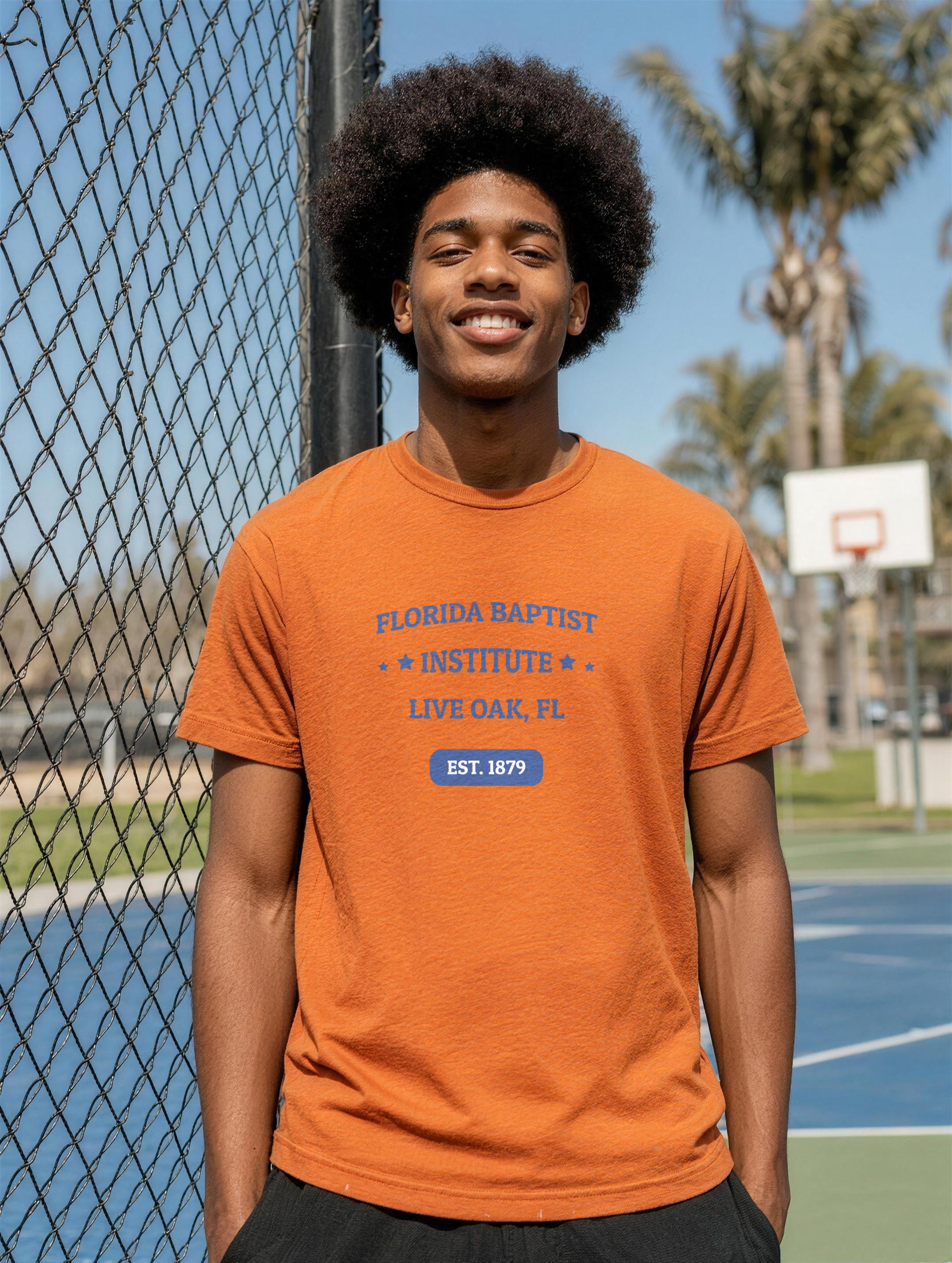 Unisex T-Shirt - Royal Blue Print — lifestyle