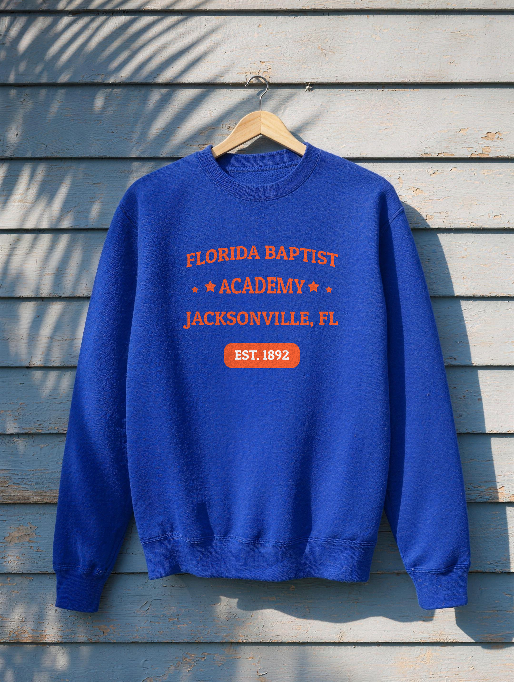 Premium Sweatshirt - Orange Print — front view