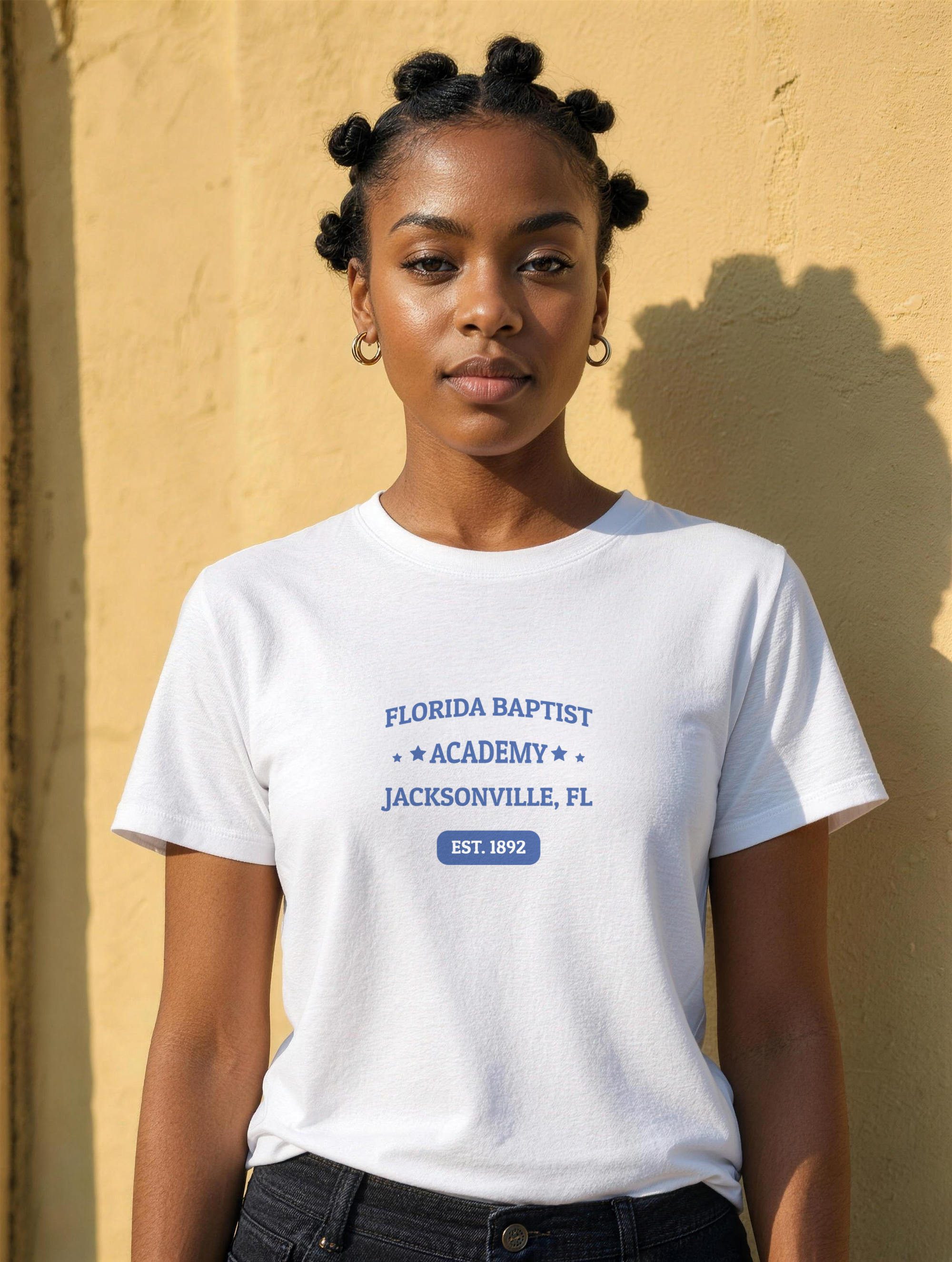 Unisex T-Shirt - Royal Blue Print — lifestyle