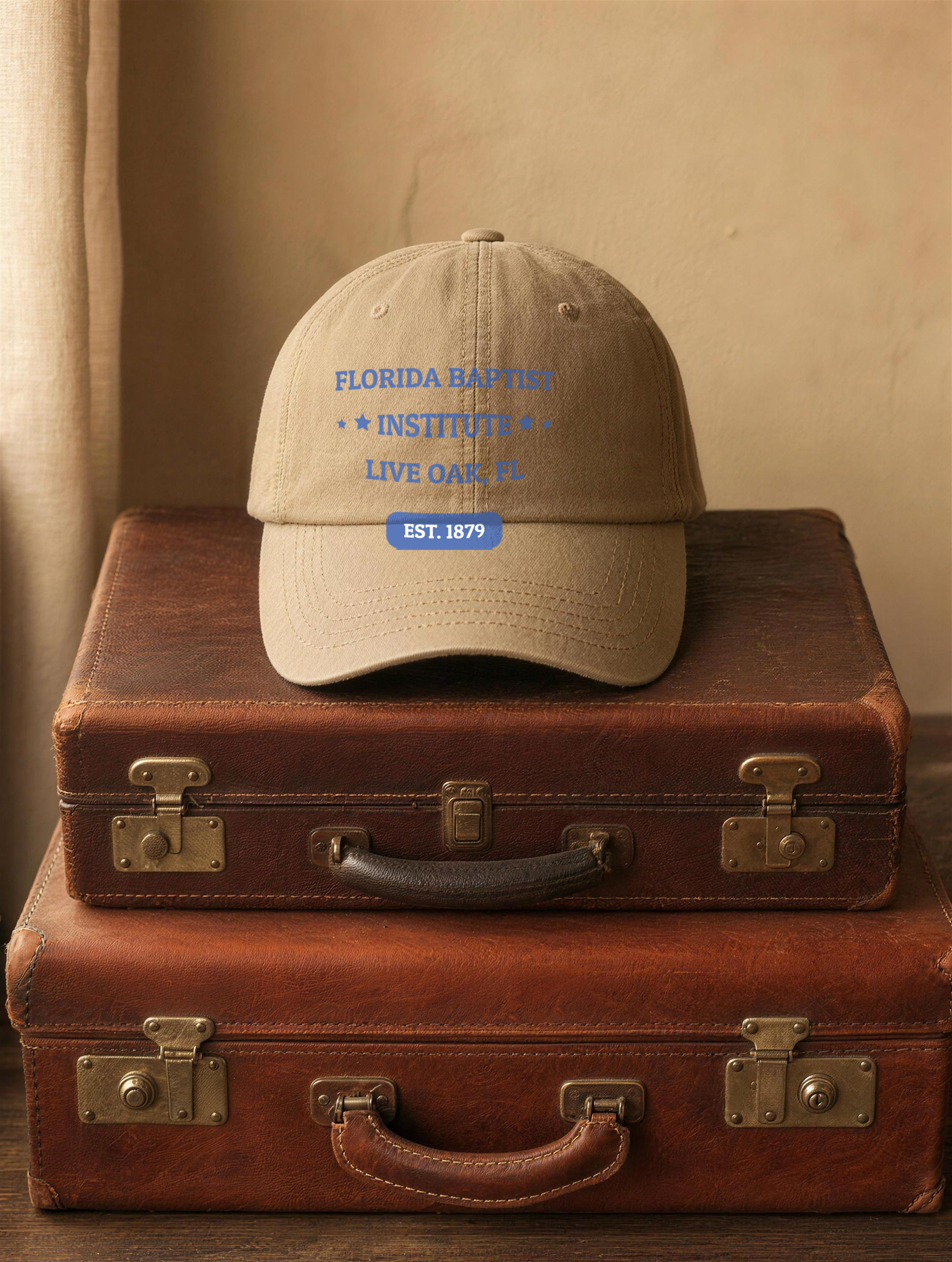 Dad Hat - Royal Blue Embroidery — front view
