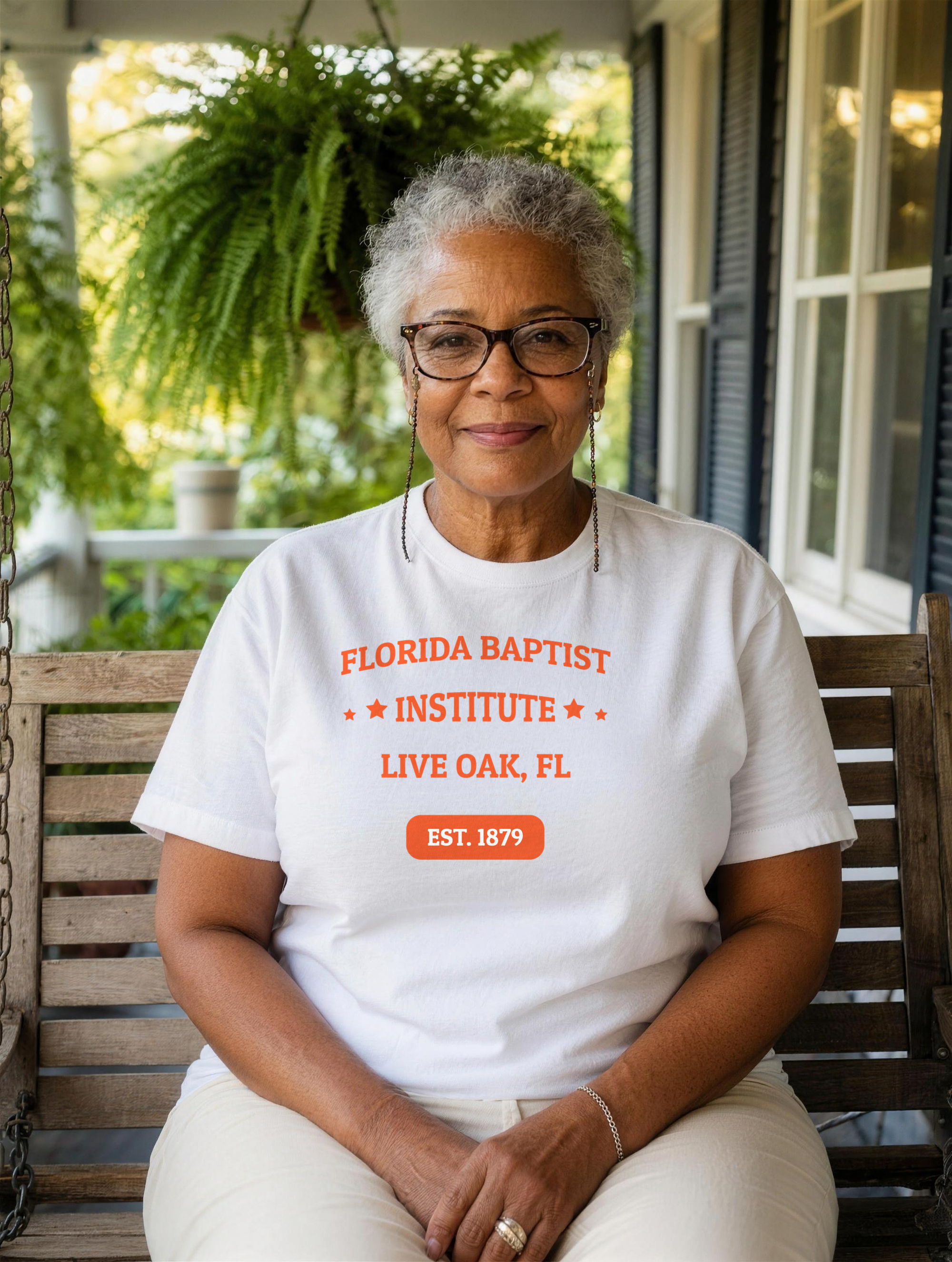 Unisex T-Shirt - Orange Print — lifestyle