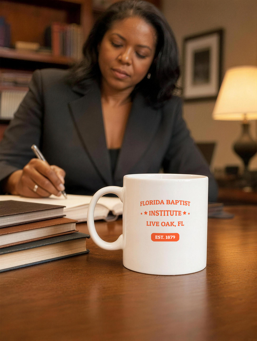 Mug - Orange Print — lifestyle