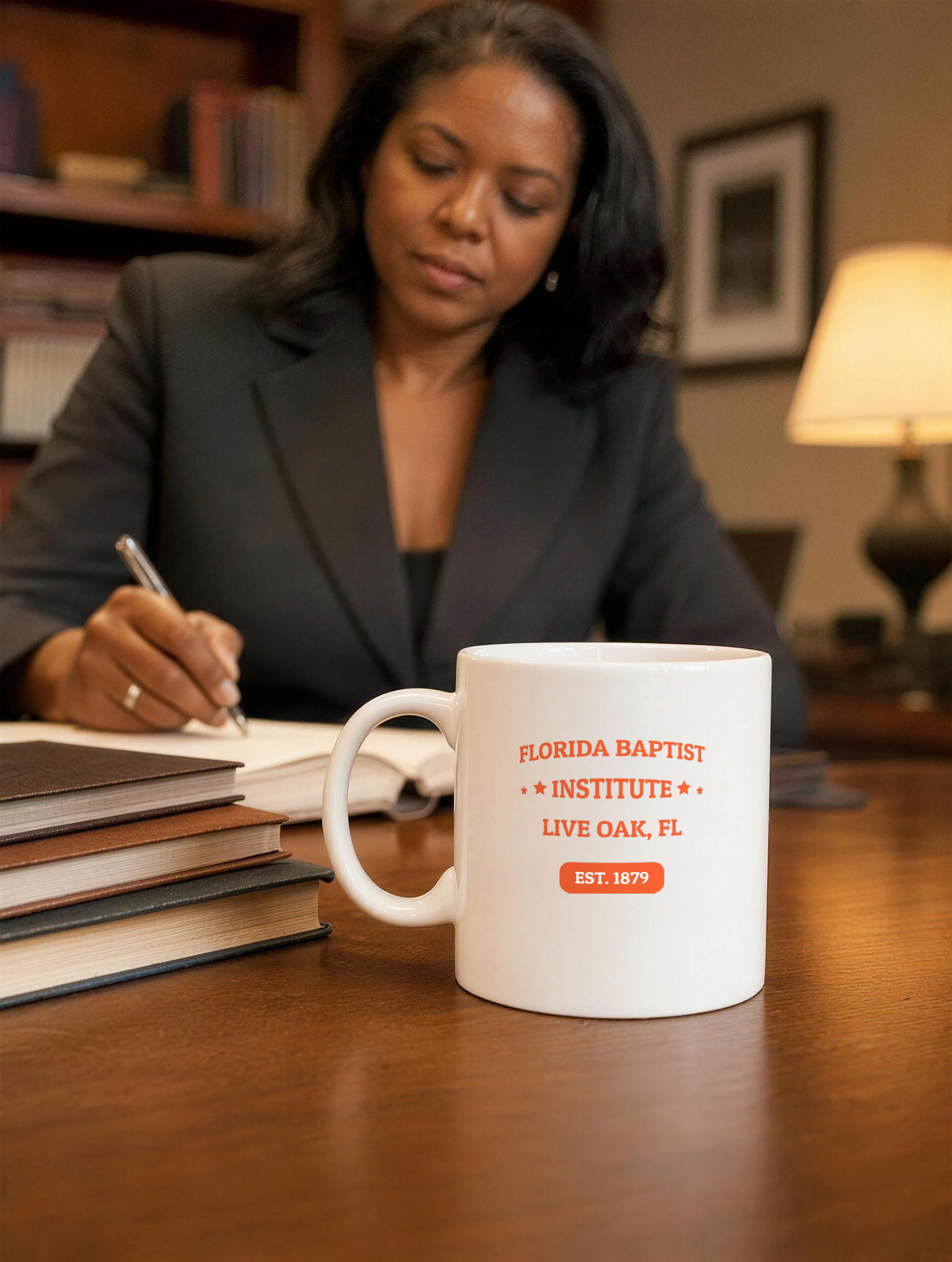 Mug - Orange Print — lifestyle