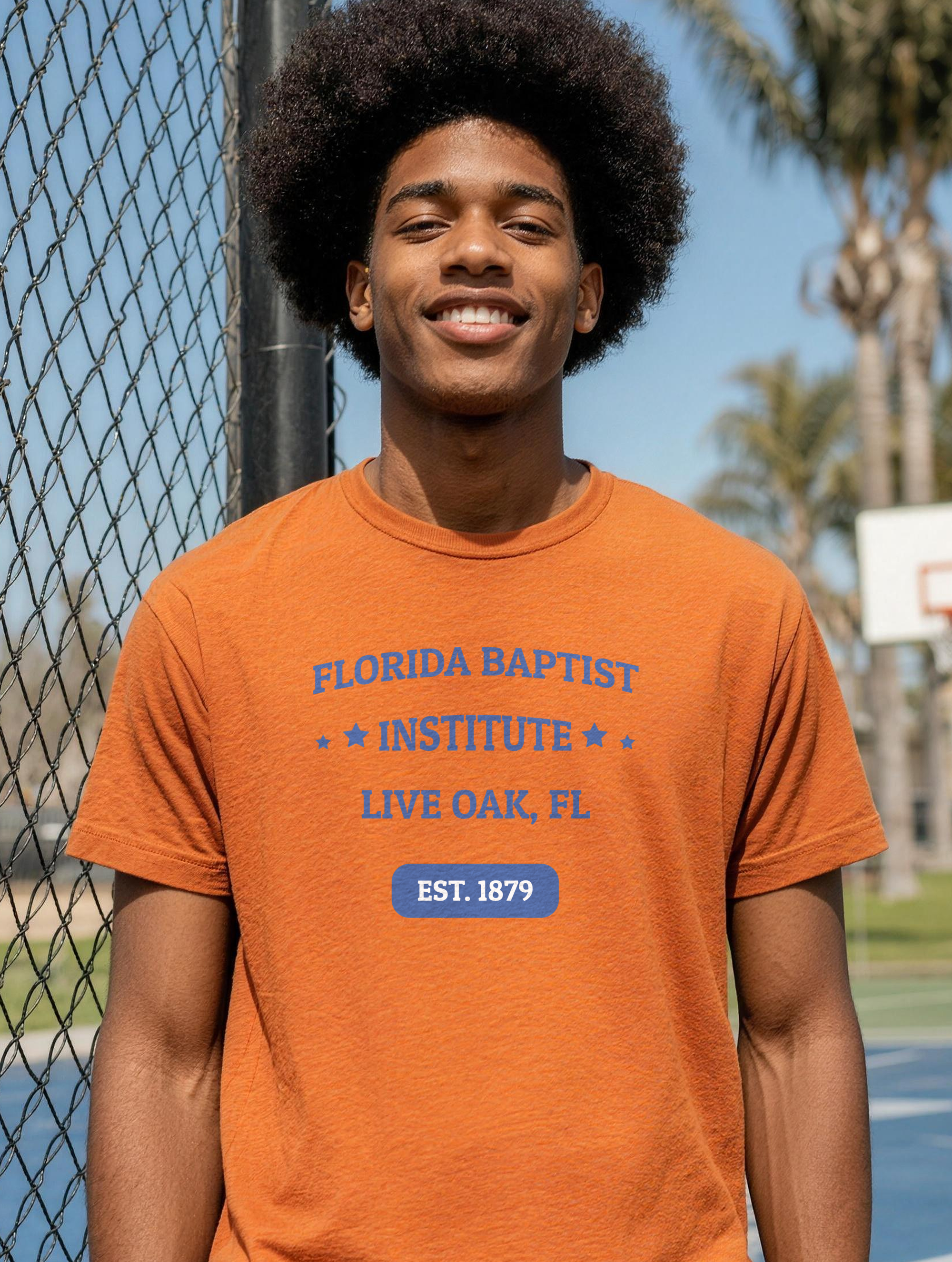 Unisex T-Shirt - Royal Blue Print — lifestyle
