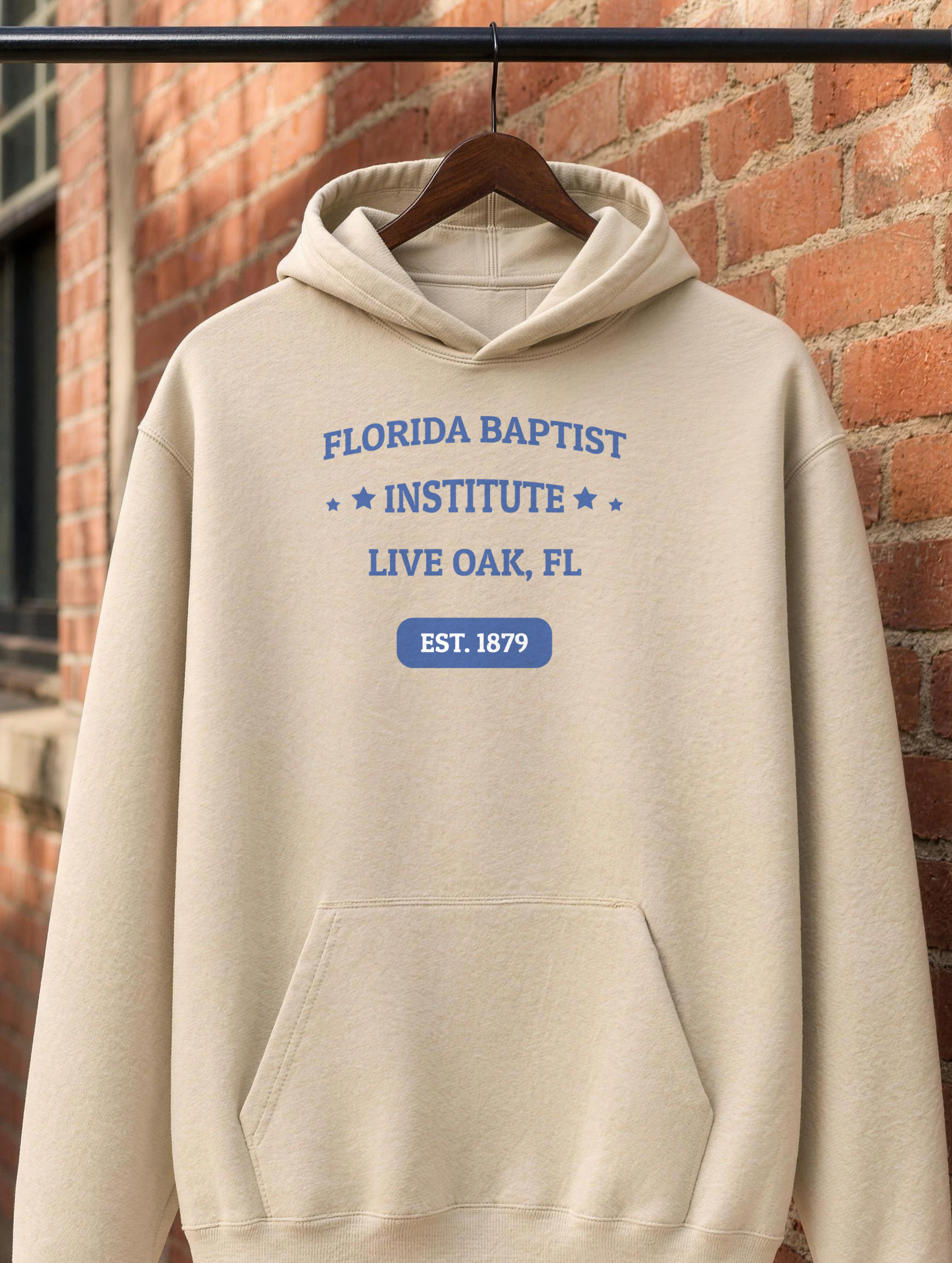 Unisex Hoodie - Royal Blue Print — front view