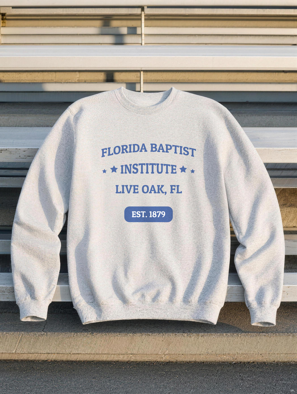 Premium Sweatshirt - Royal Blue Print — front view