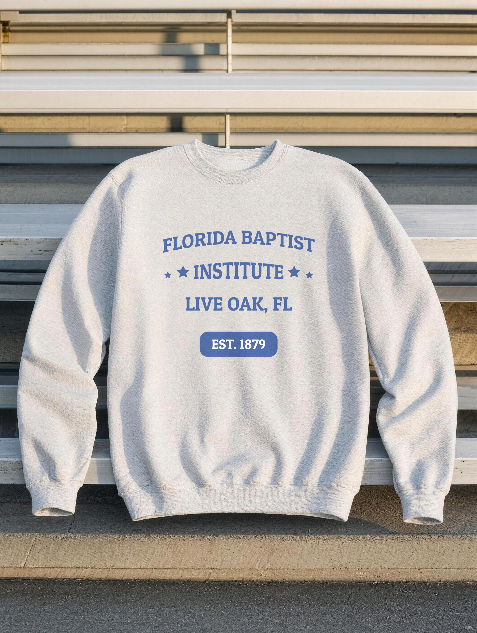 Premium Sweatshirt - Royal Blue Print — front view