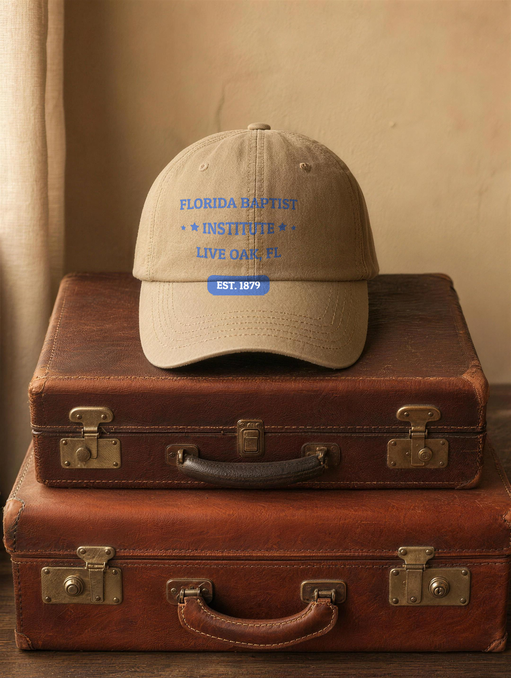 Dad Hat - Royal Blue Embroidery — front view