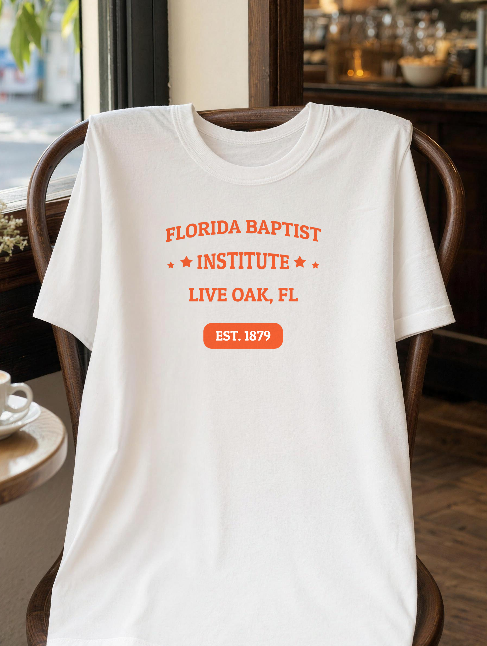 Unisex T-Shirt - Orange Print — front view