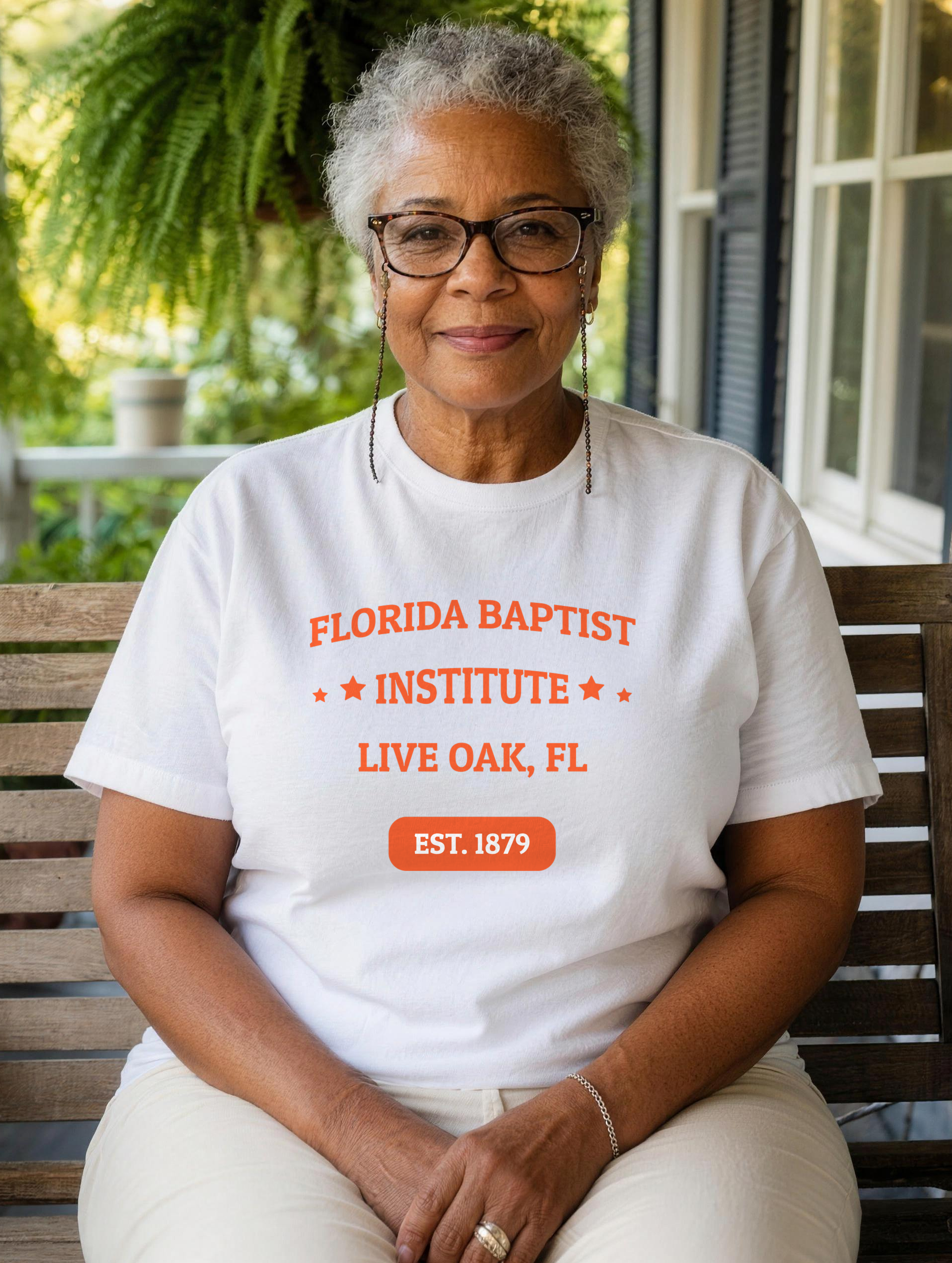 Unisex T-Shirt - Orange Print — lifestyle