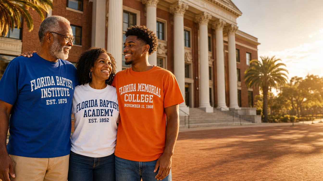 Three generations Heritage Collection hero — Florida Baptist Institute, Academy, Florida Memorial College