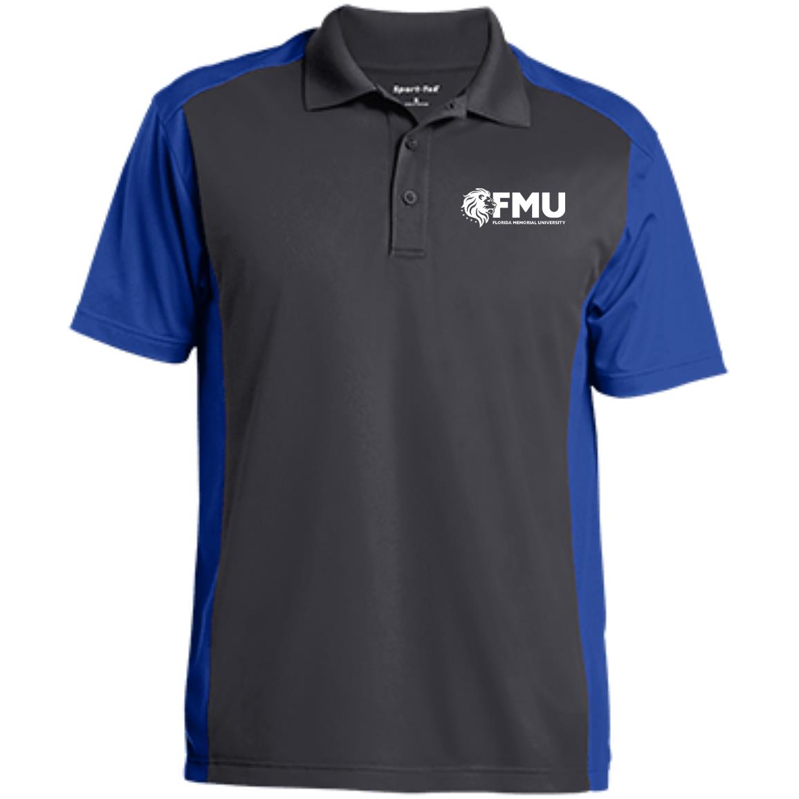 FMU Men's Colorblock Sport-Wick Polo