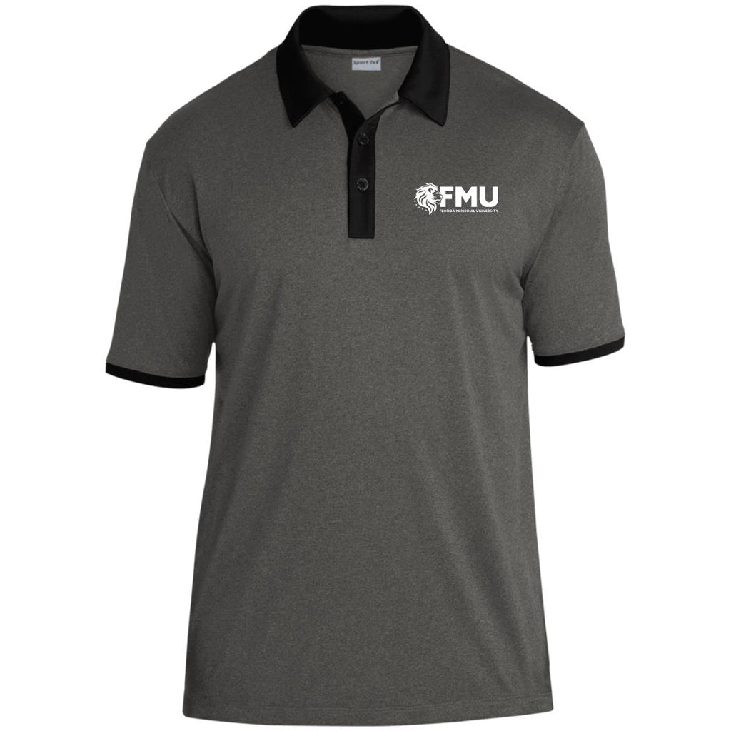 FMU Heather Contender Contrast Polo