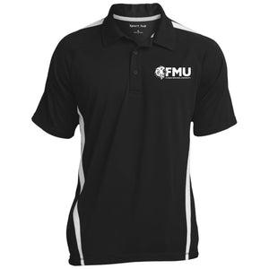 FMU Men's Colorblock 3-Button Polo