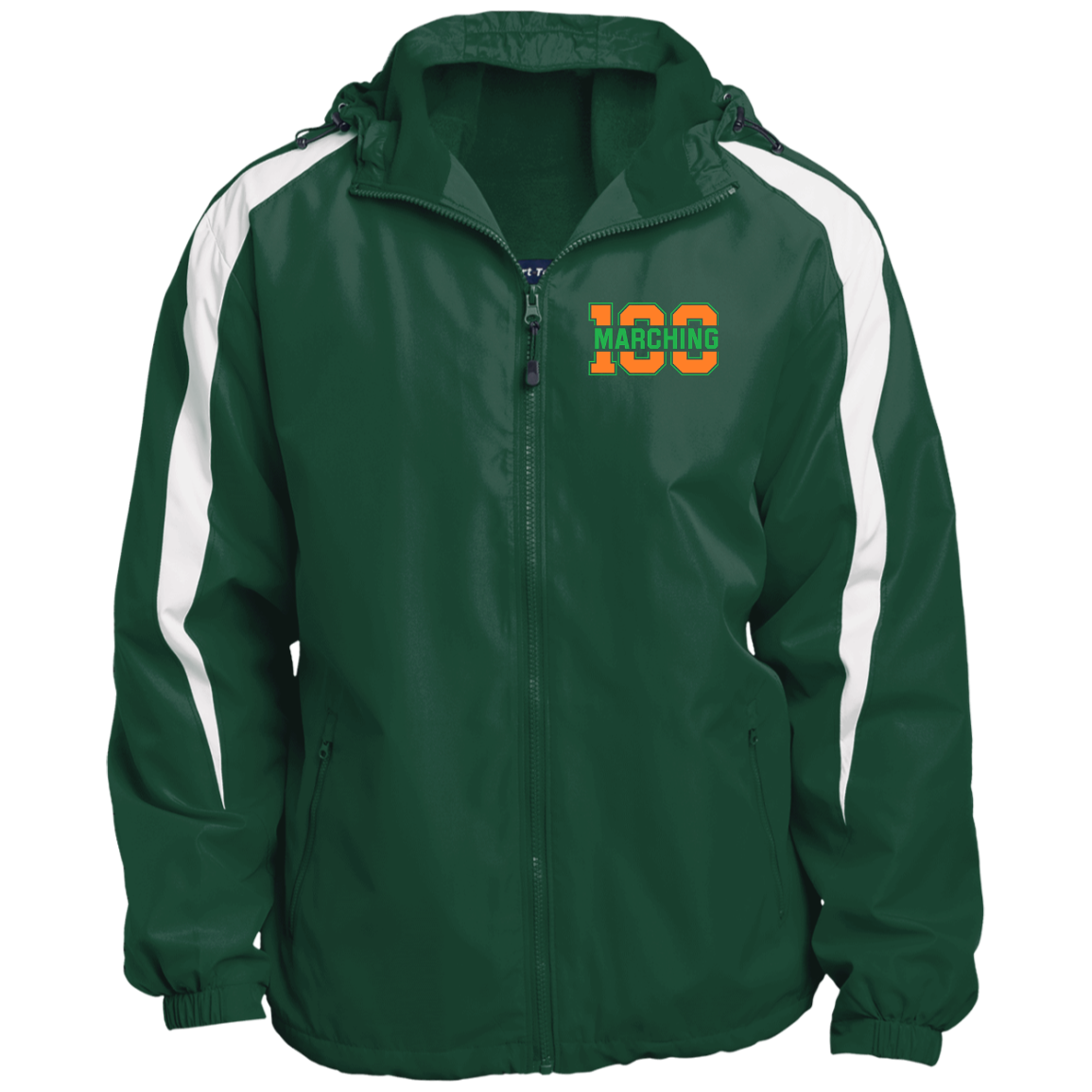 M100 Fleece Lined Colorblocked Hooded Jacket