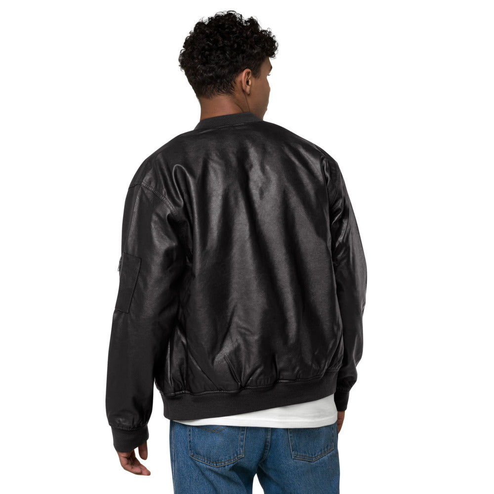 DLL Leather Bomber Jacket