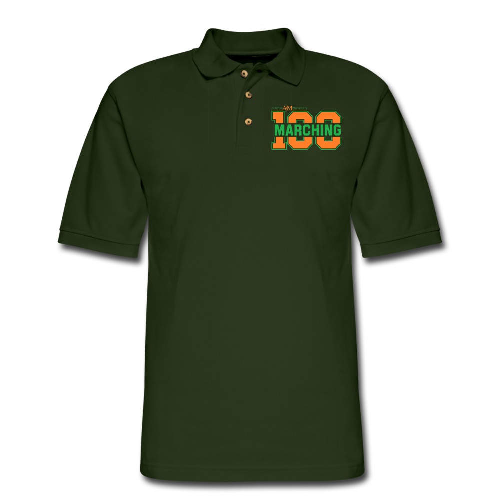 "Cool Ray" Men's Pique Polo Shirt - forest green