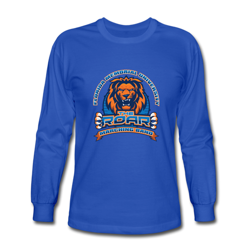 "ROAR" Long Sleeve T-Shirt - royal blue