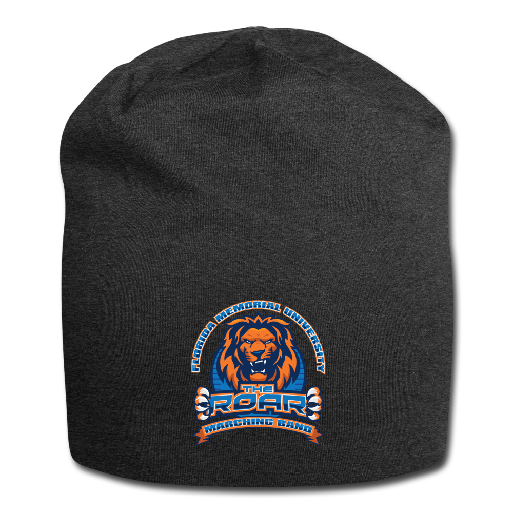 "ROAR" Jersey Beanie - charcoal gray