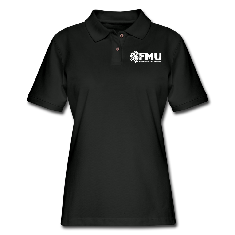 FMU Women's Pique Polo Shirt - black