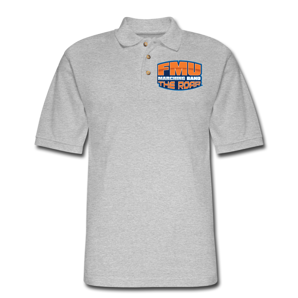 FMU Men's Pique Polo Shirt - heather gray