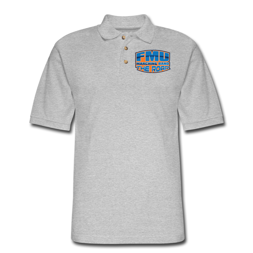FMU Staff Men's Pique Polo Shirt - heather gray