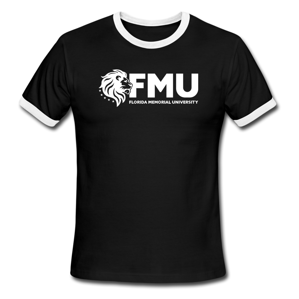 B&W FMU Men's Ringer T-Shirt - black/white