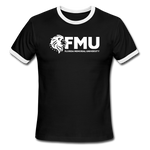 B&W FMU Men's Ringer T-Shirt - black/white
